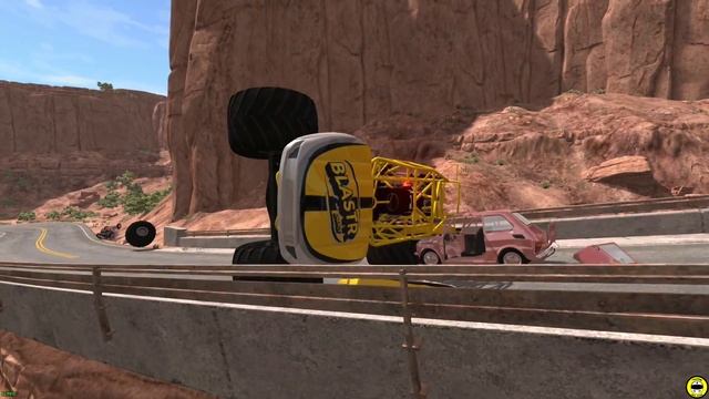 BeamNG Drive High Speed Rollover Crashes #23 смотреть онлайн