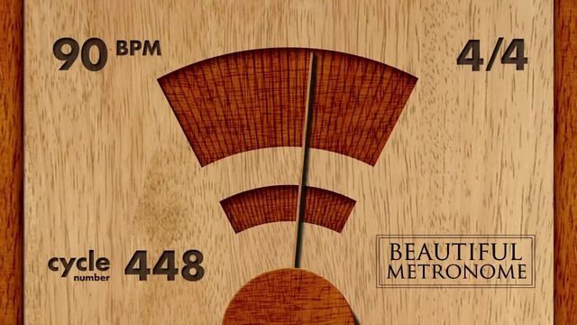 90 BPM 4/4 Wood Metronome HD смотреть онлайн