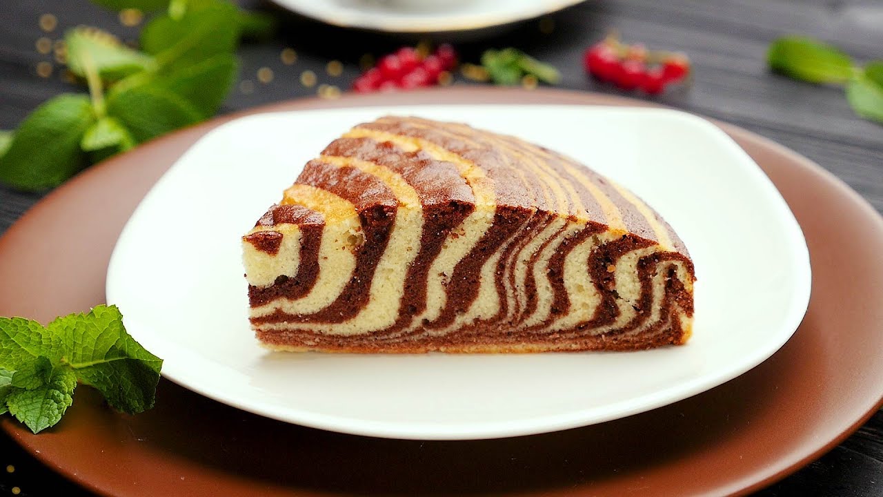 Пирог "ЗЕБРА". Вкусный и простой рецепт пирога "ЗЕБРА" на кефире. смотреть онлайн