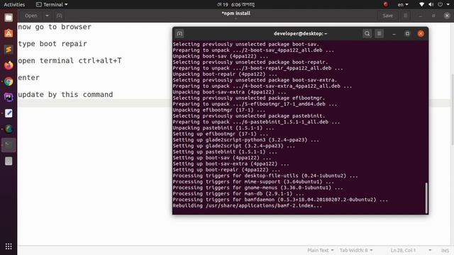 How to restore ubuntu after installing windows 10 | fix Grub missing on boot menu Ubuntu 20.04 LTS смотреть онлайн