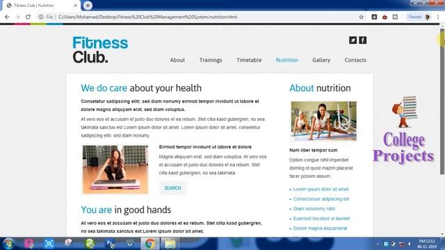 Online Fitness Club Management System Project in HTML | CSS | JAVASCRIPT - College Projects for CS смотреть онлайн