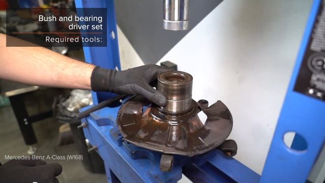 How To Change Front Wheel Bearing On MERCEDES W168 [TUTORIAL AUTODOC]