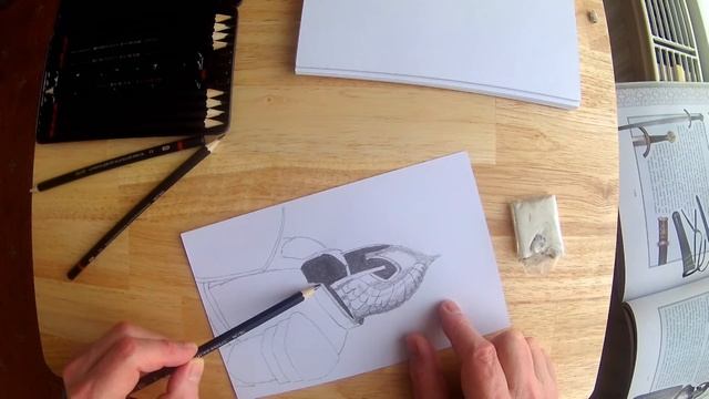 Learning how to Draw 3 - Having a crack at a Gondor suit of Armor from Lord of the Rings смотреть онлайн