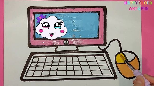 Рисуем Компьютер для детей | Bolalar uchun Kompyuter rasim chizish | Drawing Computer for kids смотреть онлайн