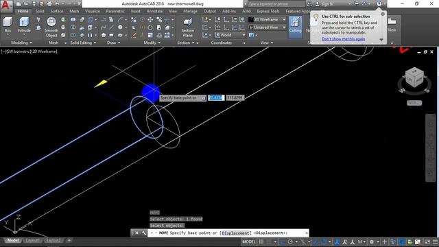 AutoCAD 3D, Thermocouple, how to draw new themocouple P#2 смотреть онлайн