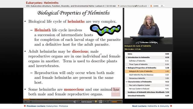 “Eukaryotes: Helminths” | Microbiology with Educator.com смотреть онлайн