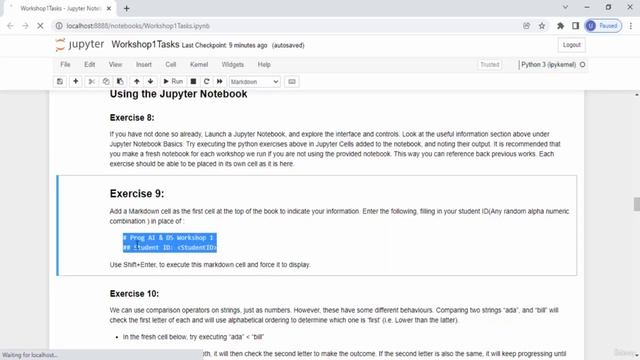 8 - Workshop 1 Tasks - Unsolved смотреть онлайн