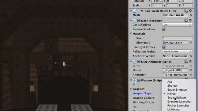 Unity Quake: editor weapon switch смотреть онлайн