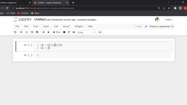 Python code to turn every item of a list into it's square. смотреть онлайн
