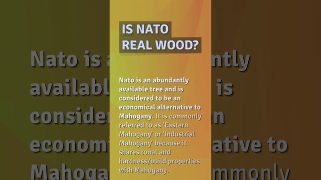 Is nato as good as mahogany? смотреть онлайн