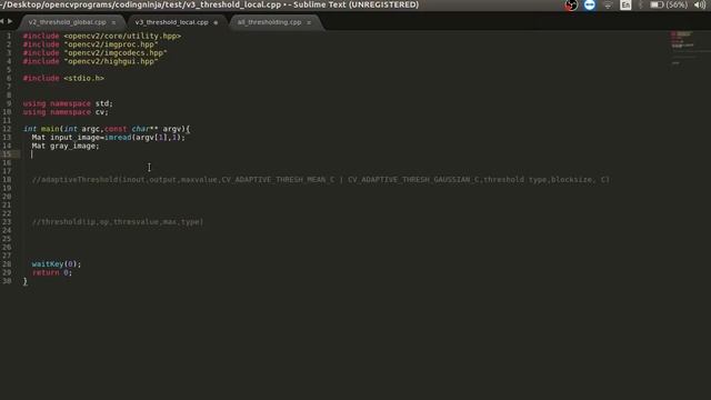 Adaptive thresholding :Gaussian, Adaptive mean Opencv tutorial 03 | Image processing смотреть онлайн
