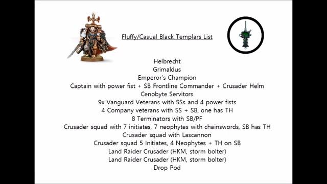 Black Templars Crusaders Army List - Black Templars Faith and Fury Strategy and Tactics Video смотреть онлайн