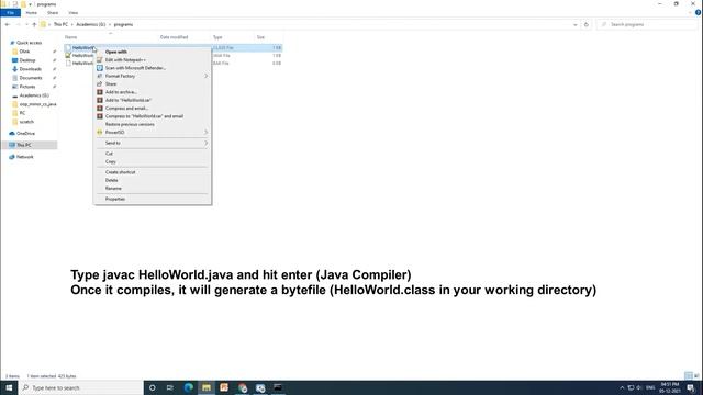 First Java Program | HelloWorld| How to Compile and Run your First Java Program using Command Promp смотреть онлайн