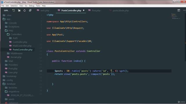 Full Stack Web Development Course - Laravel - 31 Query Builder смотреть онлайн