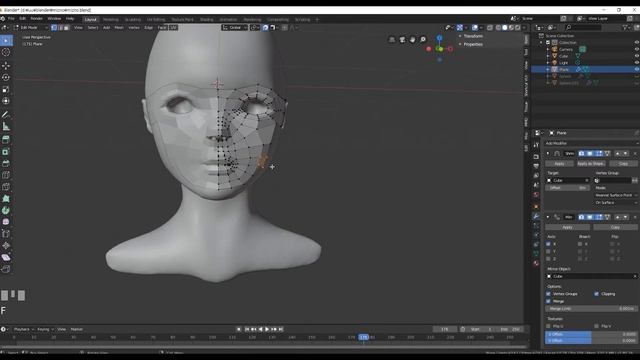 Blender character sculpting retopology -Sailor Mercury смотреть онлайн