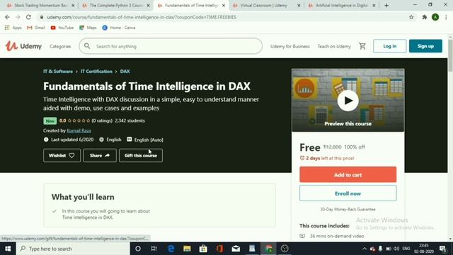 Free python course with certificate online- Stock trading course| Free Udemy courses смотреть онлайн