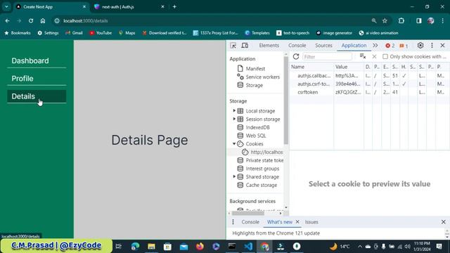Next.js 14 Auth V5 : Configuring JWT Session Strategy with NextAuth | EzyCode смотреть онлайн