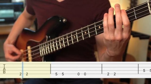 Разбор с табулатурой Ozzy Osbourne - Crazy Train на бас-гитаре [ BASS TAB ]