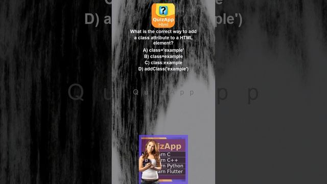 Html What is the correct way to add a class attribute to a HTML element смотреть онлайн