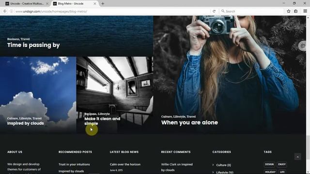 Uncode - Creative Multiuse WordPress Theme+Download смотреть онлайн