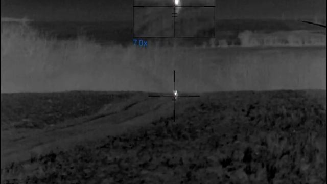 Ночная охота на шакала и лису ночью с тепловизионным прицелом Pulsar и манком Lucky Duck.