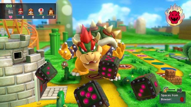 Mario Party 10 Bowser Party #535 Mario, Daisy, Toad, Donkey Kong Mushroom Park Master Difficulty смотреть онлайн