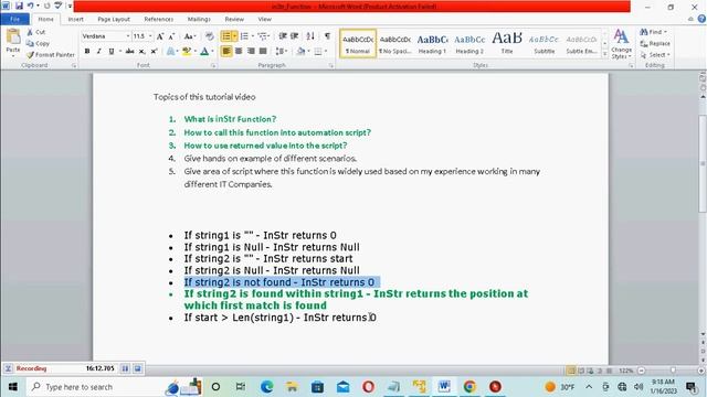 InStr Function in Visual Basic Scripting or HP QTP or Micro Focus UFT or UFT One смотреть онлайн