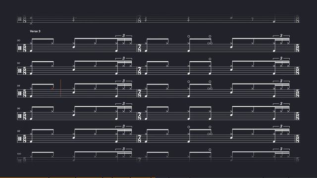Tool - Schism (Original Audio) [Dark Theme] - Drum Sheet Music смотреть онлайн