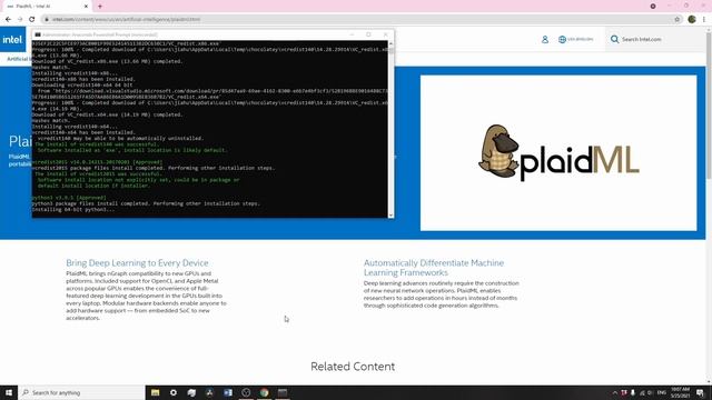 PlaidML Keras Installation - An alternative Deep Learning Framework for AMD graphic card users смотреть онлайн