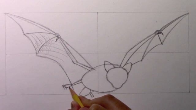 How to Draw a Bat: Step by Step, Narrated Tutorial смотреть онлайн