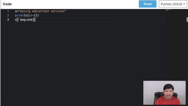 How can we reverse a string using slicing operator? | Python Interview Questions | MySirG.com смотреть онлайн