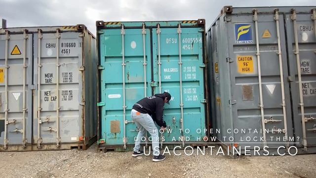 How to open and lock container doors смотреть онлайн