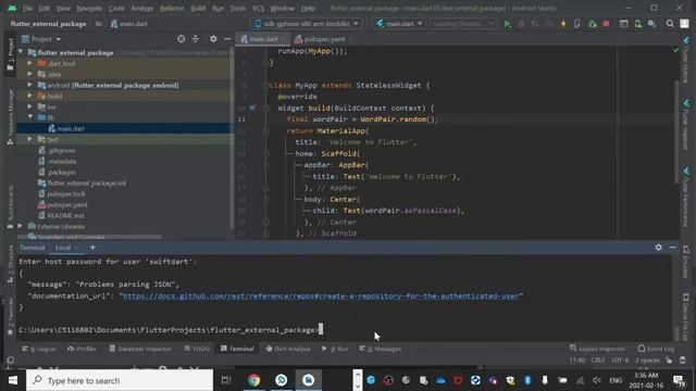 How push Flutter project to new Git repository with Command Line (init / Commit / Push /fetch ) смотреть онлайн