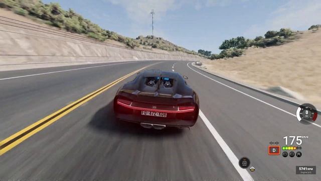 ขับรถที่เกือบเร็วที่สุดในโลกกับ Bugatti Chiron BeamNG.Drive смотреть онлайн