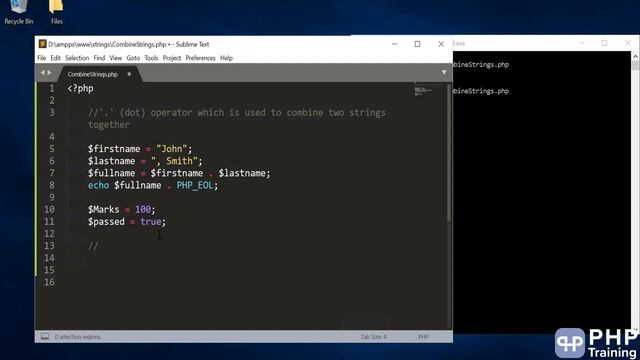 Combine Two Strings - How to Combine Two Strings in php? смотреть онлайн