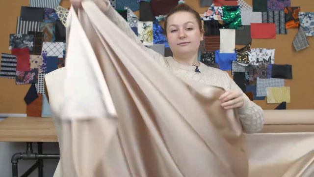 Mood Fabrics MS Cashmere Cashmere Solid Polyester Satin смотреть онлайн