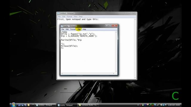 How to create an IP logging script in PHP [HD] смотреть онлайн
