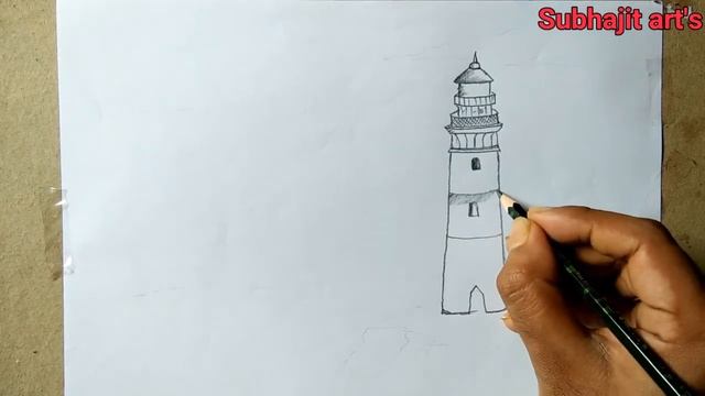 How to draw lite house ll Simple lite house drawing ll #litehouse смотреть онлайн