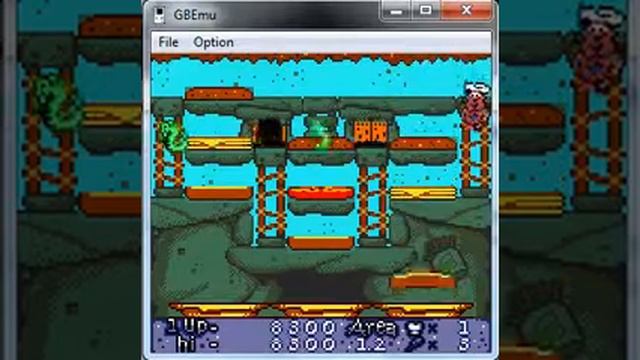 The Flintstones Burgertime In Bedrock - Game Boy Color Nintendo - emulador GBEmu 0.45.3 - Windows 7 смотреть онлайн