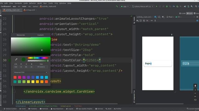 expand and collapse card view in android studio kotlin.#solutioncodeandroid /#androidstudiotutorial смотреть онлайн