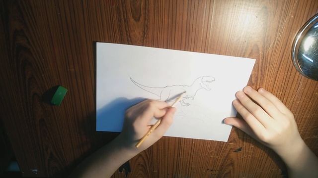 РИСУЕМ ДИНОЗАВРА смотреть онлайн