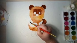 Рисуем  Винни Пуха.