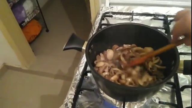 Тушёная картошка с грибами в моем исполнении?? смотреть онлайн