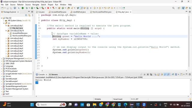 EILP Q3 (FY23-24) Java Batch - Day 10 | By Subhabrata | PCS Global PVT LTD. | As on 26th Oct 2023 смотреть онлайн