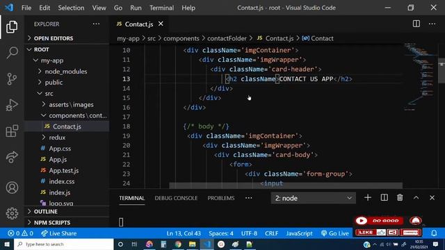#1 Contact Us App with React Hooks & Redux for beginners - React Micro Project смотреть онлайн