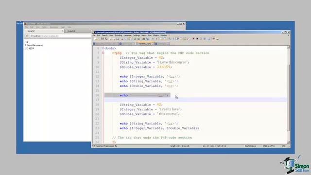 Chapter 2 - Variables; Exercise 2 смотреть онлайн