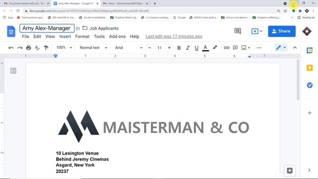 Send Automated Offer Letter to New Employee added in Google Sheets смотреть онлайн