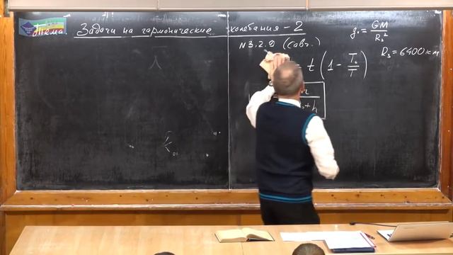 Урок 332. Задачи на гармонические колебания - 2
