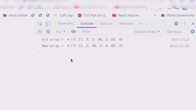 JavaScript array function sort( ). смотреть онлайн