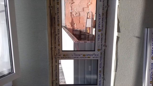 Монтаж косого балкона и двух окон .Фото. смотреть онлайн